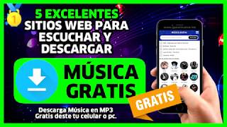 🥇 5 sitios web para DESCARGAR MUSICA GRATIS 【Escuchar Musica Online 2020】