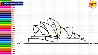 How To Draw Sydney Opera House | LBA Drawings