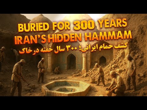 300  کشف حمام وزوان از دل خاک پس از 300 سال