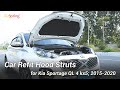 Strut Bars Install Video for Kia Sportage kx5 QL 2017 2018