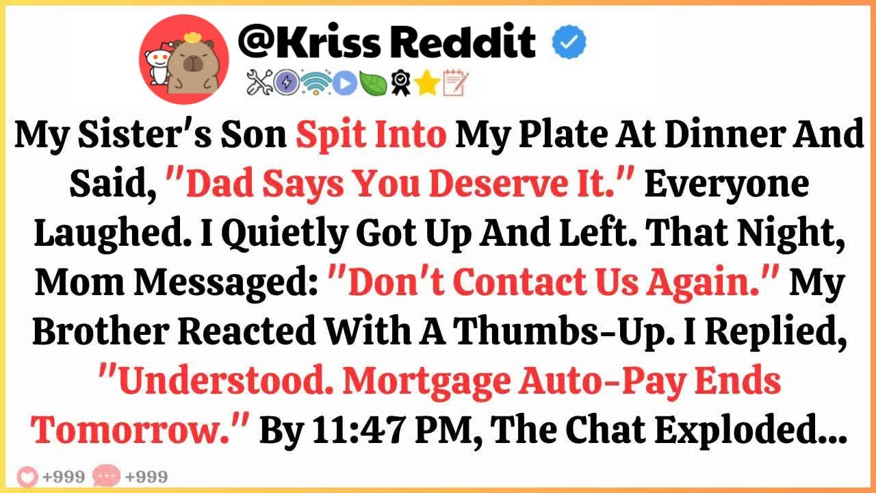 My Sister’s Son Spit Into My Plate At Dinner And Said, “Dad Says You Deserve It ” Everyone Laughed.