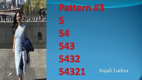 Python Pattern #3, Printing Number Pyramids in Python, Nested Loops,  XI C.S. #pythonprogramming