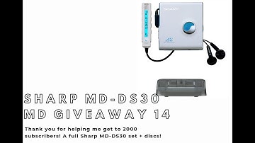 MD Japan Giveaway 14! Free Entry Dec 21 until 1/1/2026! Sharp MD-DS30 set + MiniDiscs from Hard Off!