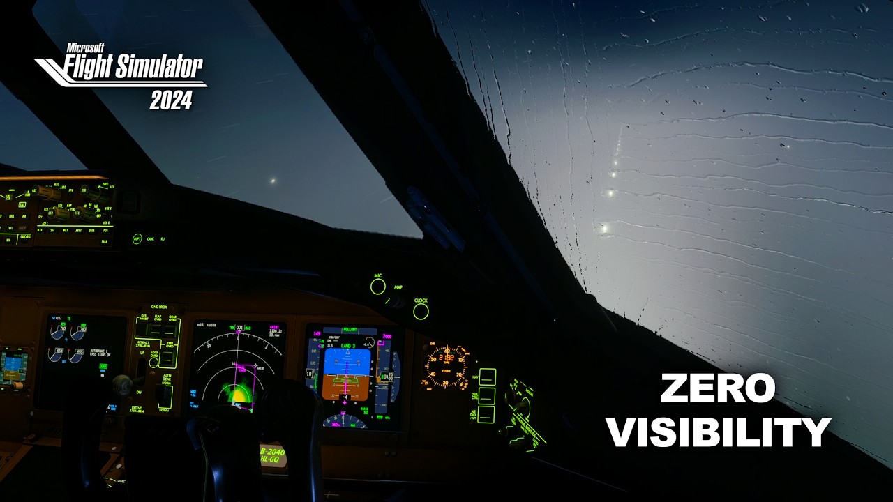 Zero Visibility ILS Landing Procedure