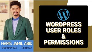 WordPress User Roles and Permissions | WordPress Tutorials in Urdu/Hindi