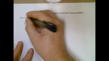 Algebra 1 - Factoring a perfect square trinomial in two variables