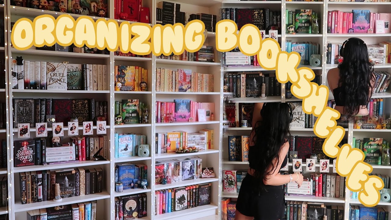 reorganizing my bookshelves again because i have no shelf control