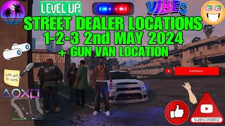 Street Dealer Locations Today 2nd May 2024 + Gun Van Location GTA 5 Online #gtaonline #gta #gta5