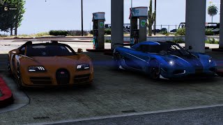 Bugatti Veyron VS Koenigsegg Agera | GTA 5 RP