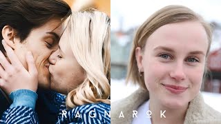 Ragnarok: Season 3 / Netflix Kissing Scene — Emma Bones and Billie Barker 51x25