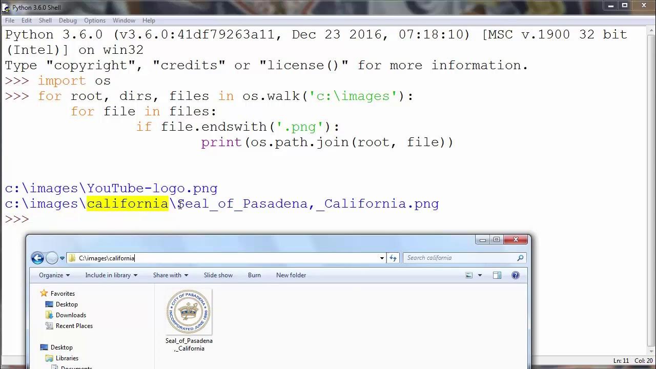 Python tutorial - How to find all files in directory and it's ...