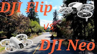 DJI Flip vs. DJI Neo| A Must have for Motorcycle Tracking.   Which drone does it better?