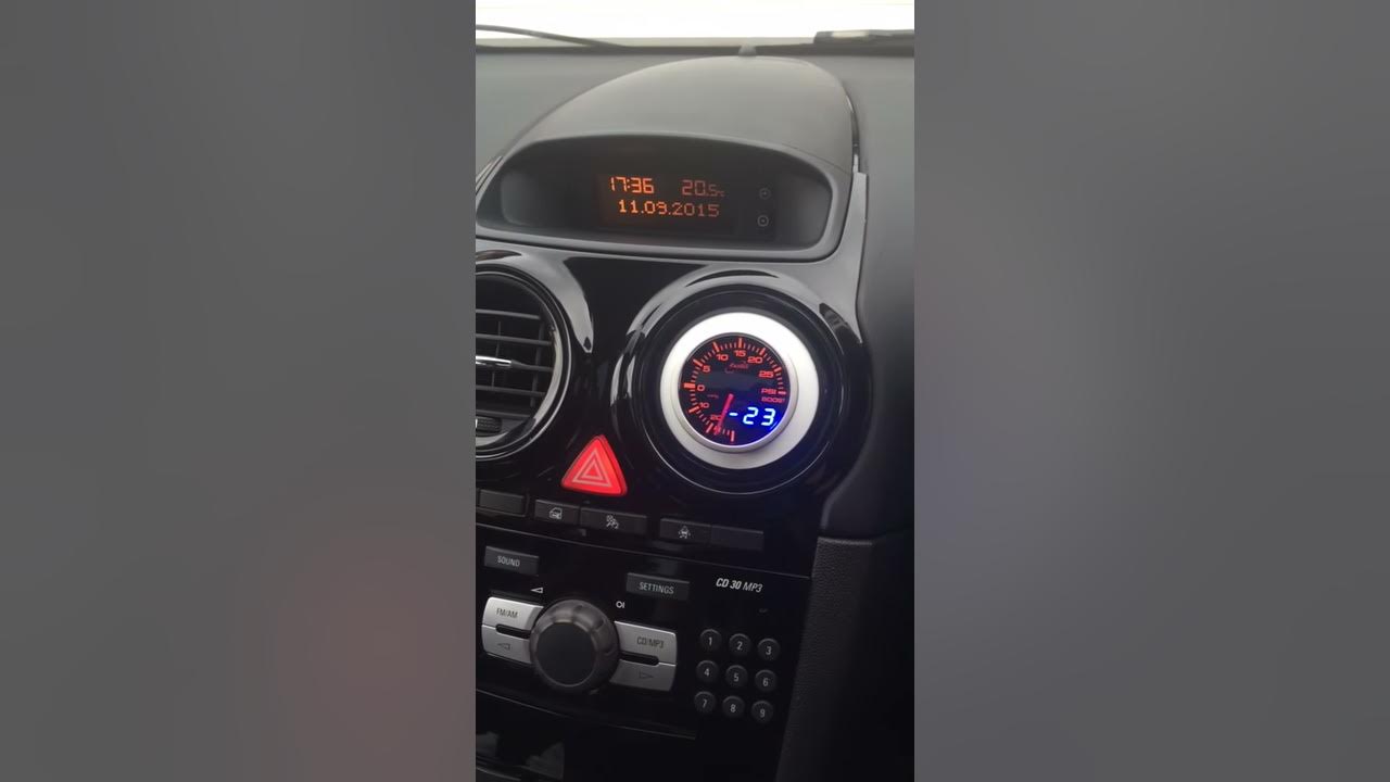 Vauxhall Corsa VXR/SRi boost gauge YouTube