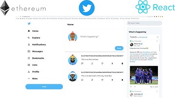 React Solidity Twitter Clone Dapp Tutorial Full Course