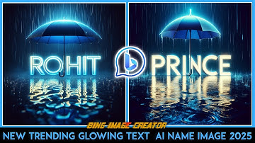 NEW TRENDING GLOWING AI NAME IMAGE 2025 || 3D AI NAME IMAGE VIDEO EDITING || BING IMAGE CREATOR #ai