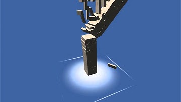 Unity3D Jenga Tower: Impact and Collapse