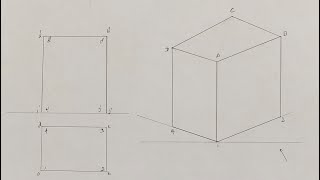 Isometric view 1 | Rectangular Prism | Engineering Graphics