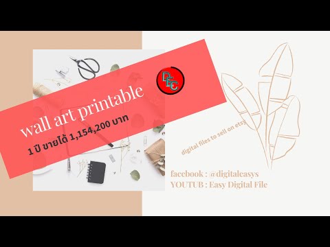 wall art ทำขาย 1 ปี รายได้ 1 ล้าน | ขายภาพออนไลน์ Digital file ไฟล์ดิจิตอล