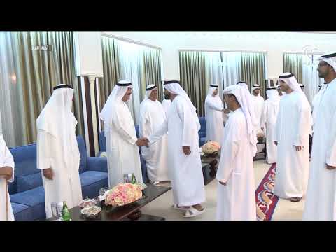 سعود بن راشد المعلا يستقبل جموع المهنئين