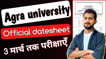 dbrau scheme 2021-22/Agra university b.sc scheme/dbrau exam scheme/dbrau official datesheet/dbrau