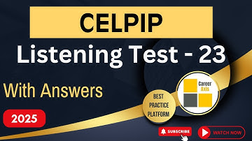 Celpip Listening Mock Test - 23 | Celpip Listening Test Practice With Answers - 2025