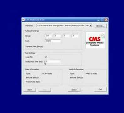 iptvlab.co.uk - Using the CMS tool to multicast video