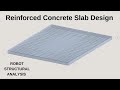 Reinforced concrete slab design by robot structural analysis