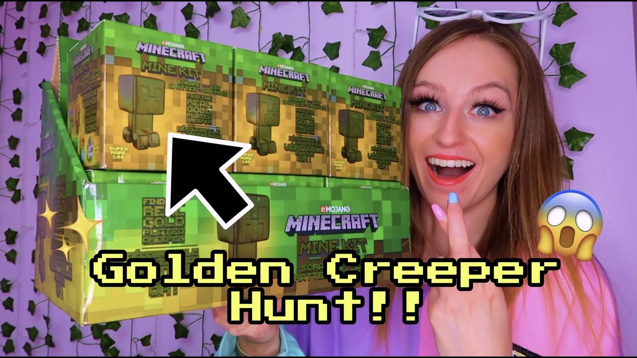 Unboxing an ENTIRE BOX of Minecraft Dig Kits!!😱⛏*RARE GOLDEN CREEPER HUNT!!*✨ (ASMR)