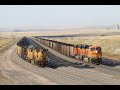 American trains - Powder River Basin coal drags - Bill - Wyoming - September 2014