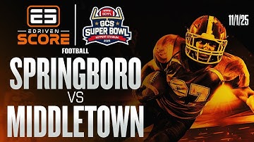 eDriven Presents: GCYFL GCS 4th Grade Football Springboro vs Middletown