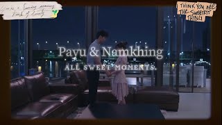 All sweet moments of Payu & Namkhing - Boss and Me Thai -  (Push & Aom) #รักนี้เจ้านายจอง