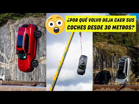 Volvo deja caer sus coches desde una altura de 30 metros