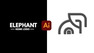 Adobeillustrator Logo Design || Elephant Logo Design || The Usign Pen Tool || Logo Design#tutorials