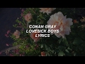 Lovesick boys  conan gray lyrics