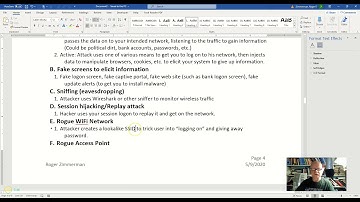 WiFi attacks Rogue Network