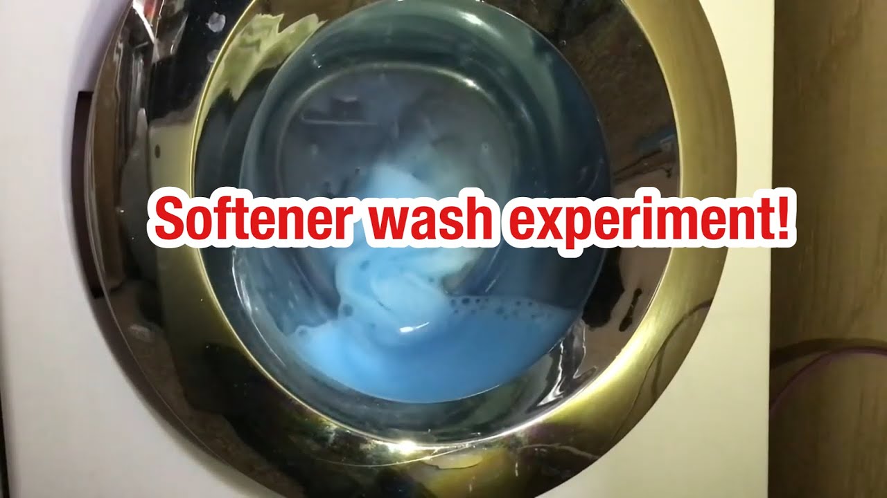 Miele w1 modified toy washing machine Experiment Softener wash