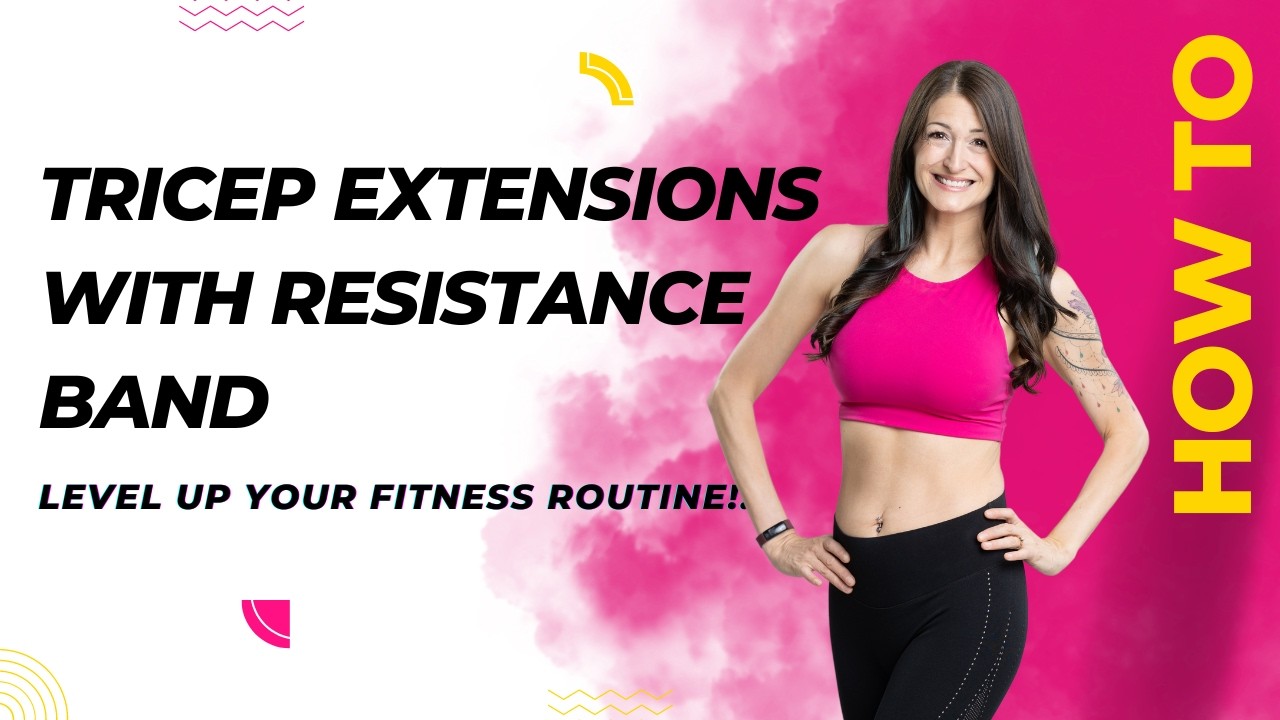 How To Do Tricep Extensions With a Resistance Band!! - YouTube