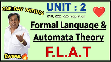 FLAT | UNIT 2 | R22, R18 regulation | JNTUH | one day batting | for Backlogs students | 100% Pass
