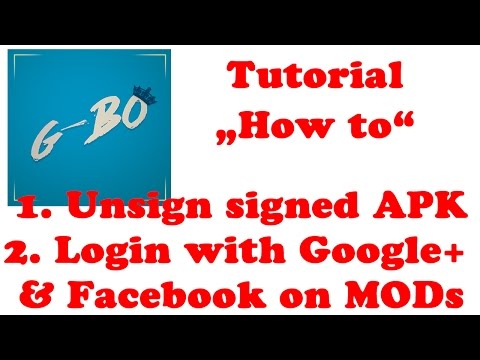 [Tutorial] How to unsign APK and login with Google+ or Facebook on modded Games