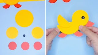 Paddling of Ducks! Folded Paper Duck and Ducklings Craft - Creative Little  Explorers