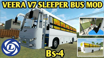 NEW ASHOKLEYLAND BS-4 VEERA V7 SLEEPER BUS MOD /#veerabusmods #sleeperbusmods #ashokleylandtruck