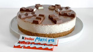 No-Bake Kinder Cheesecake | Easy dessert with no oven, no eggs, no gelatin, no flour