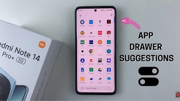 How To Disable App Suggestions On Redmi Note 14 /14 Pro+ (App Drawer Suggestions)