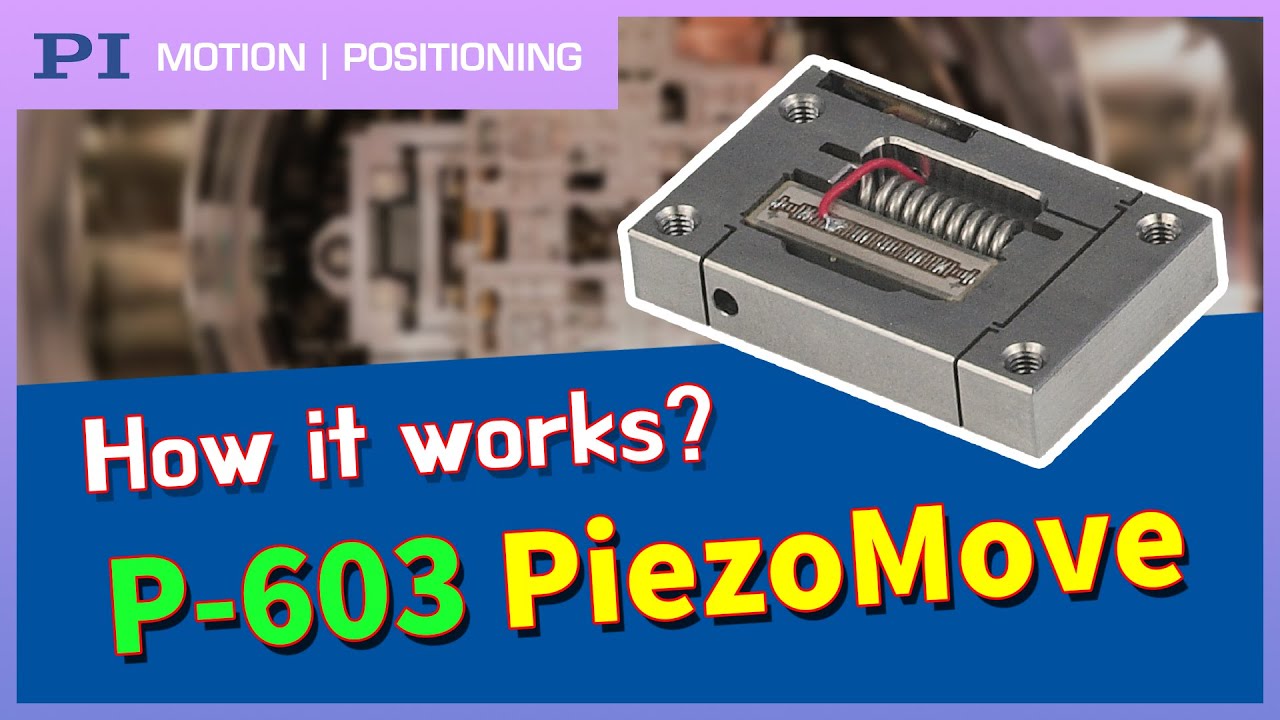 PiezoMove Linear Actuator P-603 구동 영상