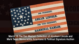 The Dan Madsen Collection of Abraham Lincoln & Mark Twain Memorabilia 6335
Brought to you by http://HA.com
To learn more, visit http://www.HA.com/
Stay Connected to Heritage Auctions:
http://www.facebook.com/HeritageAuctions
http://www.twitter.com/HeritageAuction The Dan Madsen Collection of Abraham Lincoln & Mark Twain Memorabilia 6335