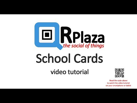 QRPlaza School Card video tutorial - ENG