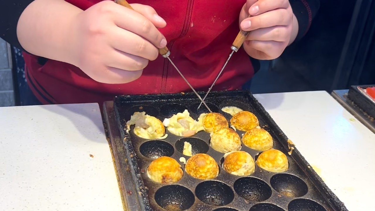 美食Street Food Takoyaki! Crispy Outside, Juicy Inside, So Satisfying