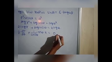 angle between two radius vector and tangent