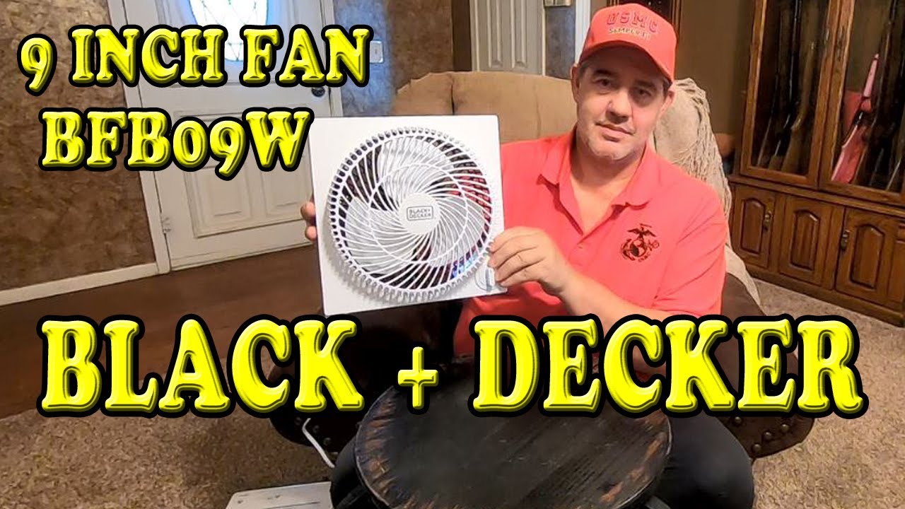 Black+decker 9 Frameless Tabletop Box Fan