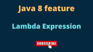 Lambda Expressions in java // Lambda Expression concept // Easy Learning Channel
